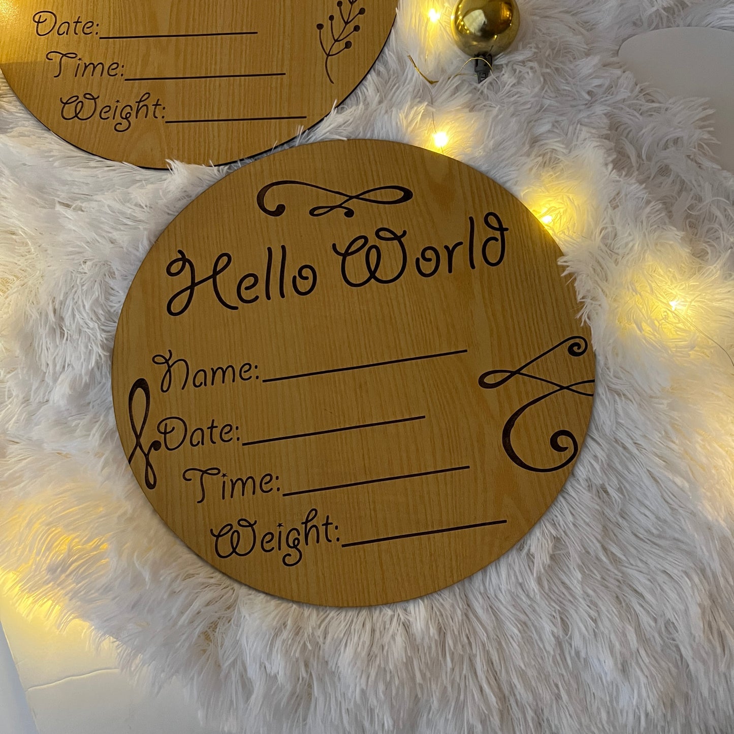 Personalized Birth Details Plaque