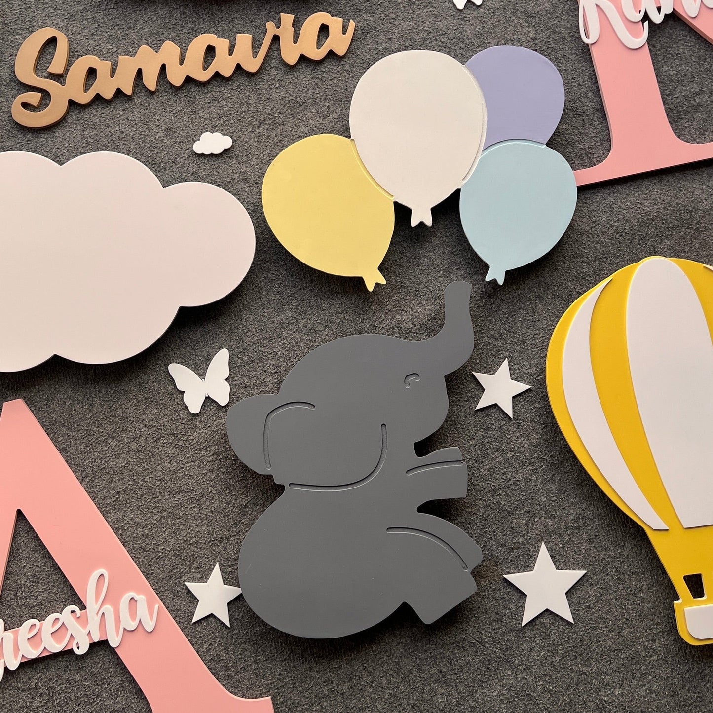 Elephant Balloon Lamp Set