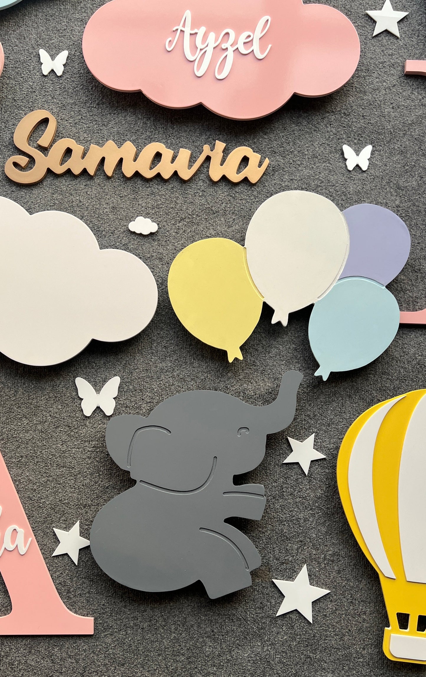 Elephant Balloon Lamp Set